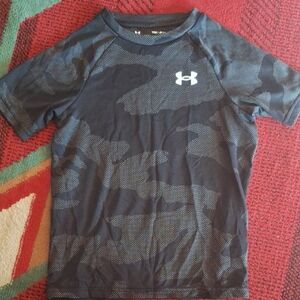 Under Armour Kids' Black Camo Tee